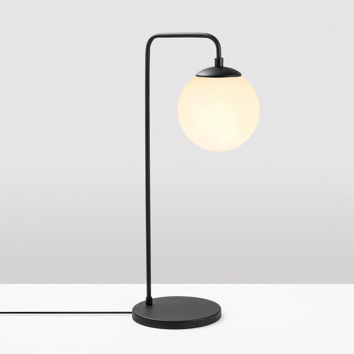 Opviq Viran - 10985 Lámpara de Mesa Blanco y Negro